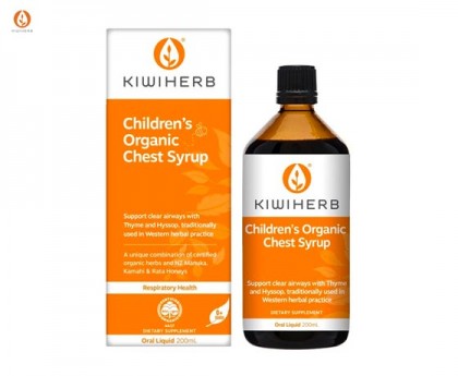Kiwiherb 儿童有机清肺袪痰止咳糖浆（含麦卢卡蜂蜜） 200毫升【0岁适用】